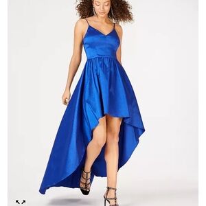 B Darlin Royal Blue High-Low Dress